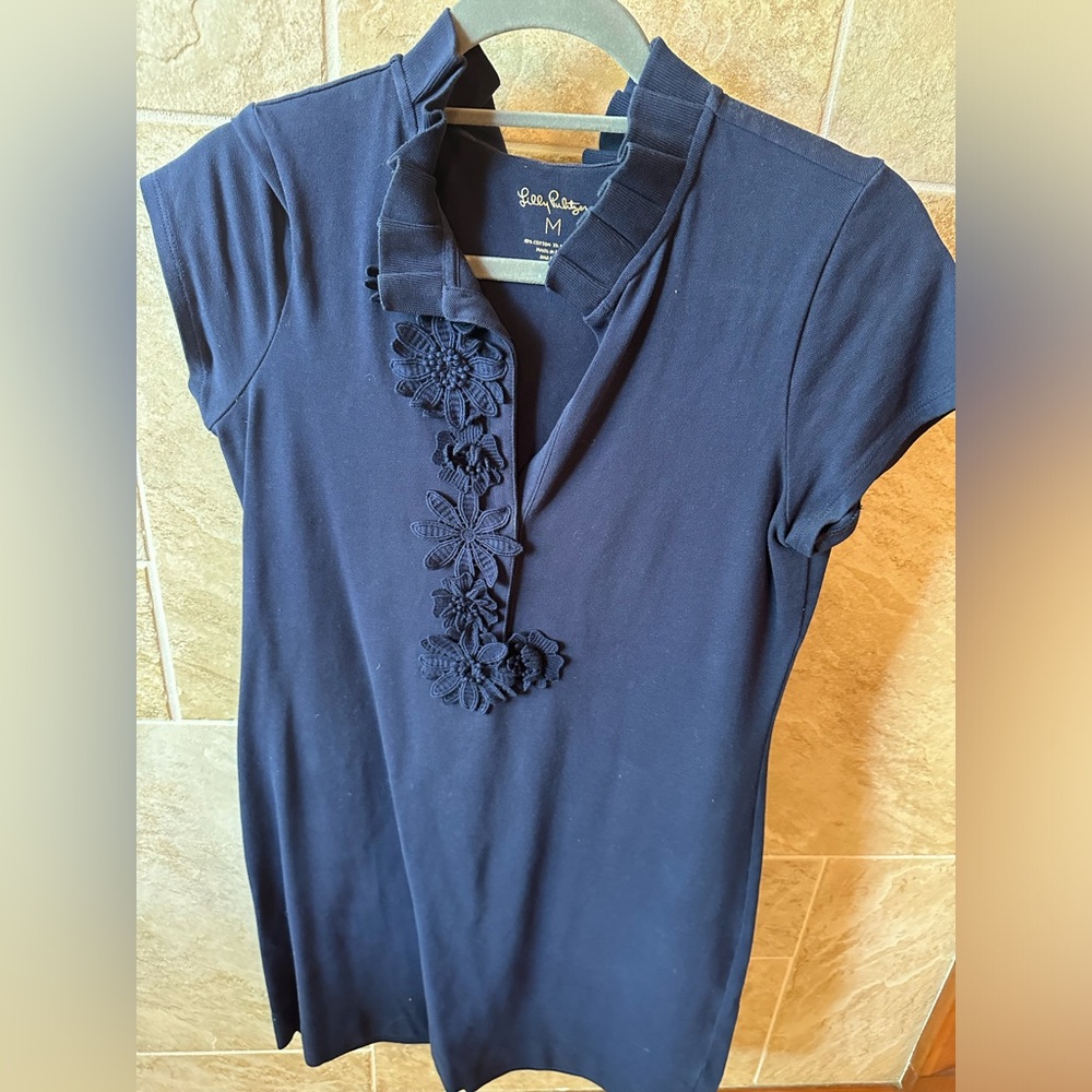 Lilly Pulitzer navy polo dress
